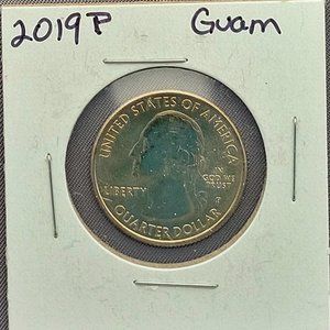 5 Quarters, Guam, Puerto Rico, US Virgin Island (2), America Samoa Coins